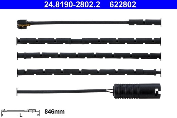 SENZOR AVERTIZARE UZURA PLACUTE FRANA ATE 24.8190-2802.2 - Compatibil cu MG, ROVER