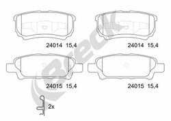 Set placute frana Breck 24014 00 702 10