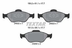 Set placute frana Textar 2402201