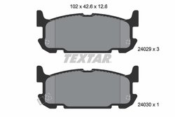 SET PLACUTE FRANA TEXTAR 2402901 - Compatibil cu EUNOS, MAZDA