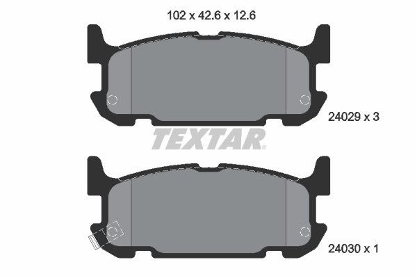Set placute frana Textar 2402901