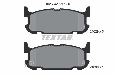 Set placute frana Textar 2402901