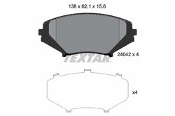 Set placute frana Textar 2404201