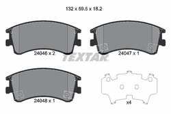 Set placute frana Textar 2404601