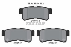 SET PLACUTE FRANA TEXTAR 2405001 - Compatibil cu DAEWOO, SSANGYONG