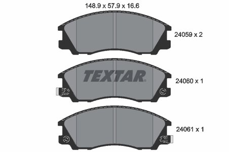 Set placute frana Textar 2405901