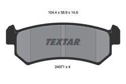 Set placute frana Textar 2407101