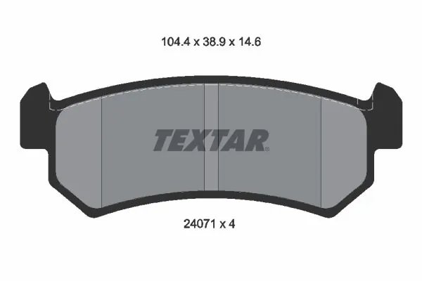 Set placute frana Textar 2407101