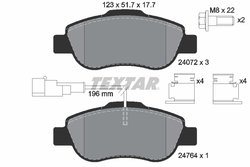 Set placute frana Textar 2407202