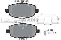 Set placute frana Textar 2407304