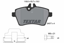 Set placute frana Textar 2407701