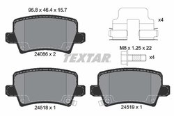 Set placute frana Textar 2408601