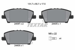Set placute frana Textar 2408701