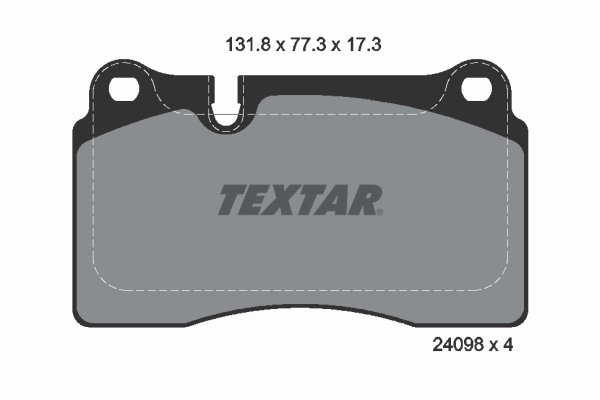SET PLACUTE FRANA TEXTAR 2409801 - Compatibil cu VW