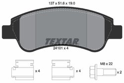 SET PLACUTE FRANA TEXTAR 2410101 - Compatibil cu CITROEN, DS, PEUGEOT