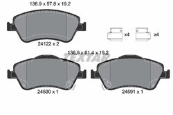 Set placute frana Textar 2412201