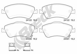 SET PLACUTE FRANA BRECK 24122 00 701 10 - Compatibil cu TOYOTA