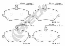 Set placute frana Breck 24133 00 701 10