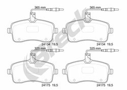 SET PLACUTE FRANA BRECK 24134 00 701 10 - Compatibil cu PEUGEOT