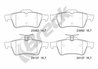 SET PLACUTE FRANA BRECK 24137 00 702 00 - Compatibil cu CITROEN, FORD, JAGUAR, MAZDA, OPEL, RENAULT, SAAB, VAUXHALL, VOLVO