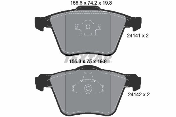 Set placute frana Textar 2414101