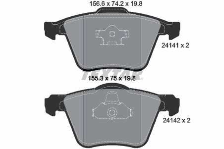 Set placute frana Textar 2414101