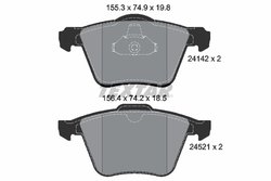 Set placute frana Textar 2414201