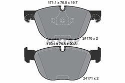 SET PLACUTE FRANA TEXTAR 2417001 - Compatibil cu BMW