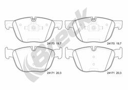 Set placute frana Breck 24170 00 552 00