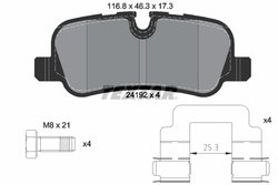 Set placute frana Textar 2419201