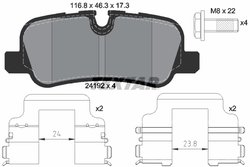 Set placute frana Textar 2419204