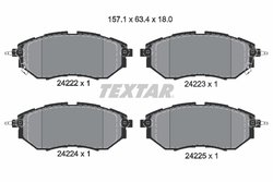 Set placute frana Textar 2422201