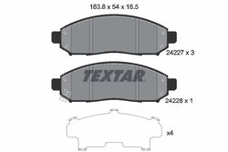 SET PLACUTE FRANA TEXTAR 2422701 - Compatibil cu NISSAN, NISSAN (ZHENGZHOU), SUZUKI