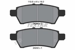 SET PLACUTE FRANA TEXTAR 2424001 - Compatibil cu NISSAN