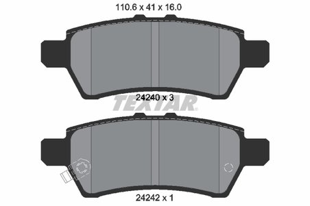 Set placute frana Textar 2424001