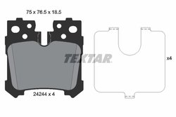 Set placute frana Textar 2424401