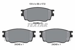 SET PLACUTE FRANA TEXTAR 2424601 - Compatibil cu BESTURN (FAW), GAC, HAWTAI, MAZDA, MAZDA (FAW), ZOTYE