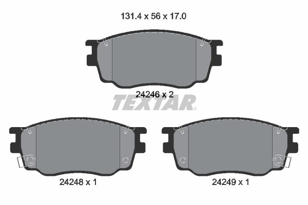 Set placute frana Textar 2424601