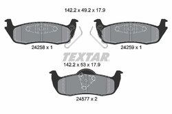 Set placute frana Textar 2425801