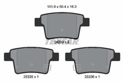Set placute frana Textar 2426001