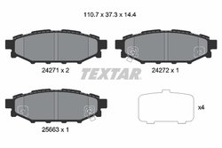SET PLACUTE FRANA TEXTAR 2427101 - Compatibil cu SCION, SUBARU, TOYOTA