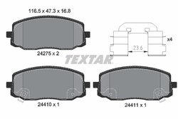 Set placute frana Textar 2427501