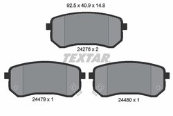 Set placute frana Textar 2427601