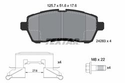 Set placute frana Textar 2428302