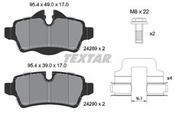 Set placute frana Textar 2428901