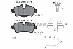 SET PLACUTE FRANA TEXTAR 2428904 - Compatibil cu MINI