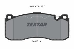 Set placute frana Textar 2431601