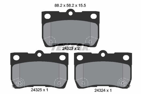 Set placute frana Textar 2432301