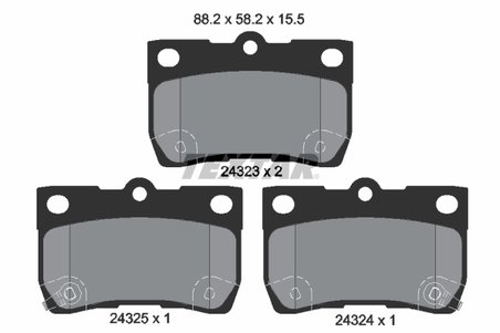Set placute frana Textar 2432301