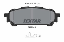 Set placute frana Textar 2433101